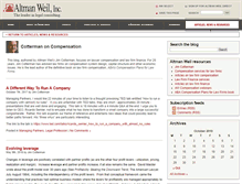 Tablet Screenshot of blog.altmanweil.com